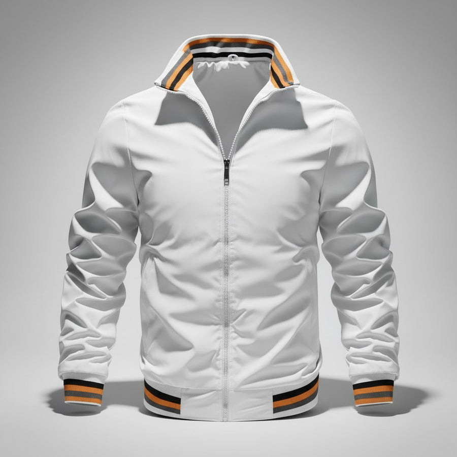 Vincent Varsity Jacket in White