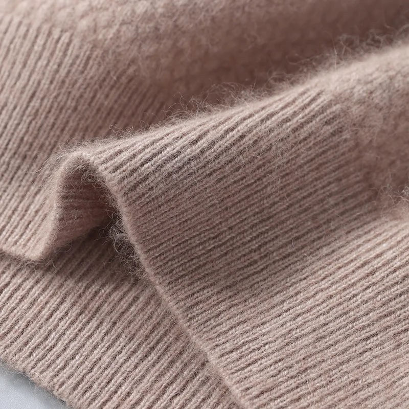 Vincenzo Bello Mink Cashmere Sweater in Cream
