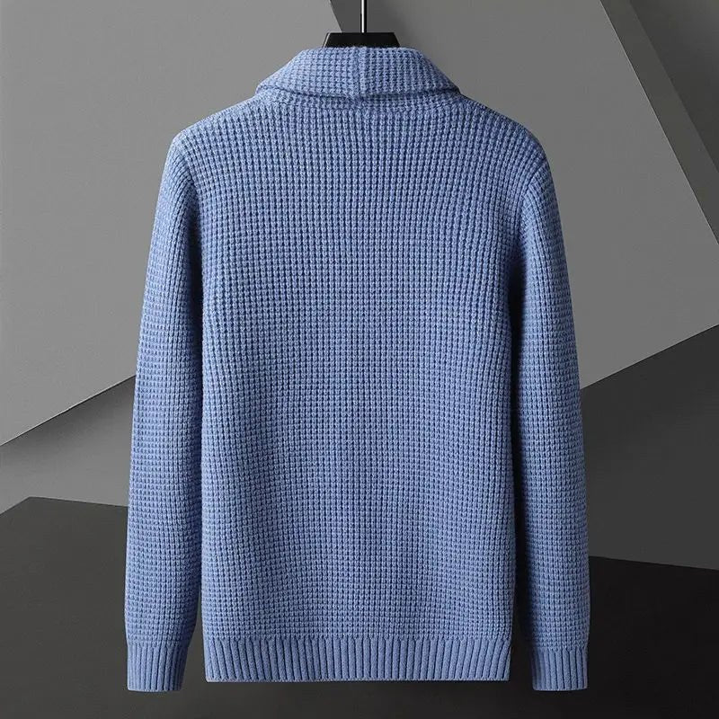 Vincenzo De Luca Waffle-Knit Cardigan