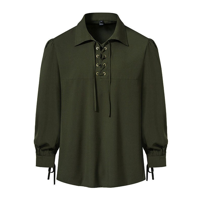Viola Casual Blouse with Puff Sleeve