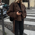 Viola Coat with Button Front
