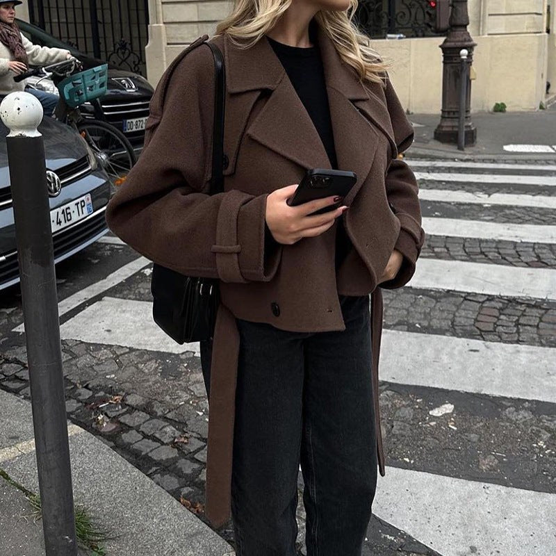 Viola Coat with Button Front