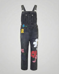 Viola Denim Jumpsuit with Sleeveless in Navy
