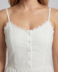 Viola Maxi Dress in White