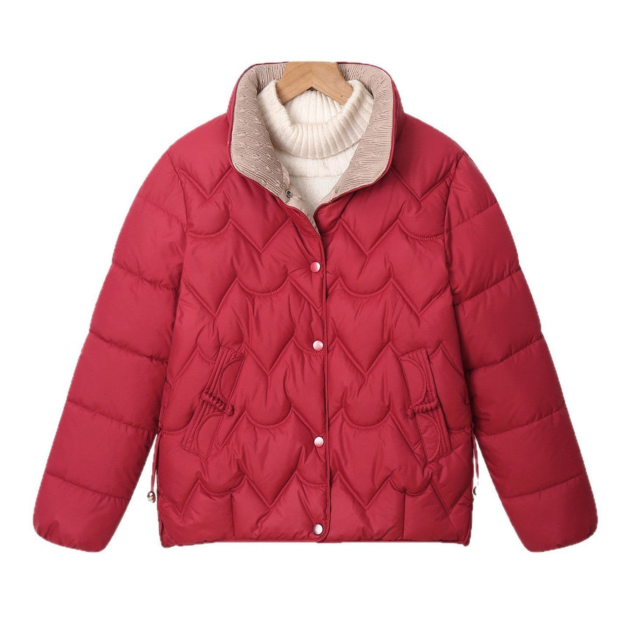 Violet Jacket with Zip Front and Pockets in Brown