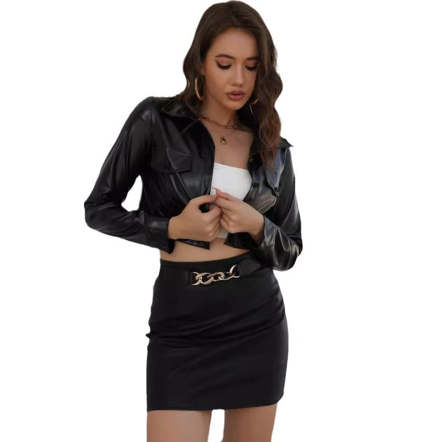 Violet Leather Jacket