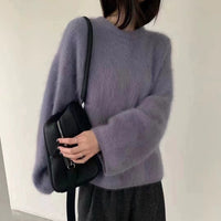 Violet Sweater in Dark Grey