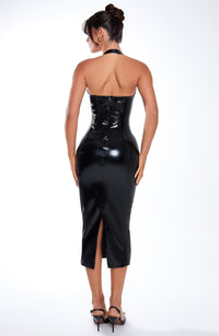 Ursula Midi Dress – Black