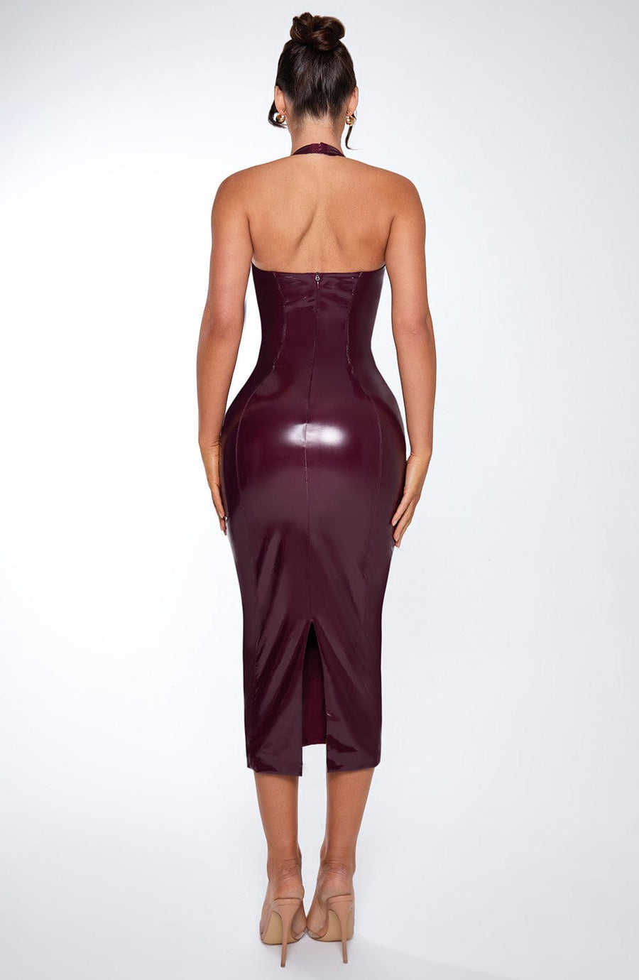 Ursula Midi Dress – Cherry Lacquer