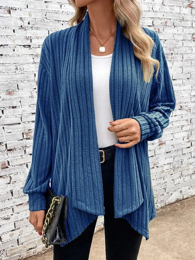 Vita Casual Knit Cardigan in Navy