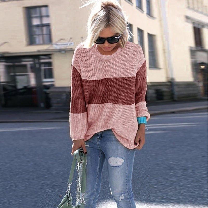 Vita Casual Knit Sweater in Pink