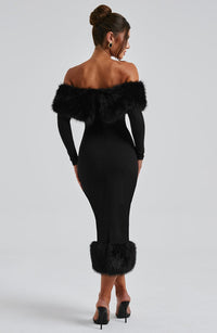 Edie Midi Dress-Black