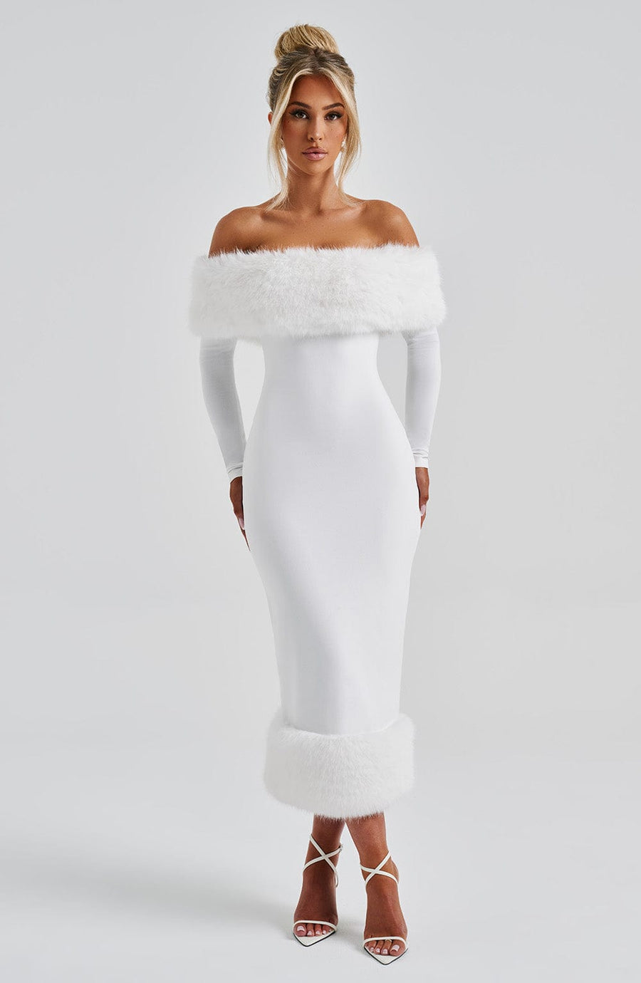 Edie Midi Dress – Ivory