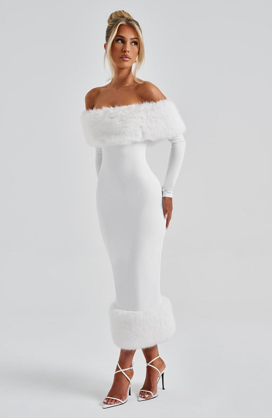 Edie Midi Dress – Ivory