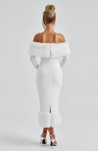 Edie Midi Dress – Ivory