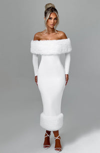 Edie Midi Dress – Ivory