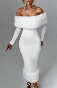 Edie Midi Dress – Ivory