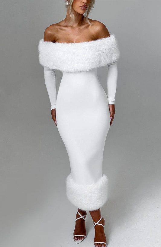 Edie Midi Dress – Ivory