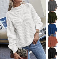 Viveca Casual Knit Sweater with Crew Neck