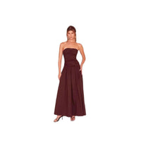 Viveca Evening Dress in Dark Red