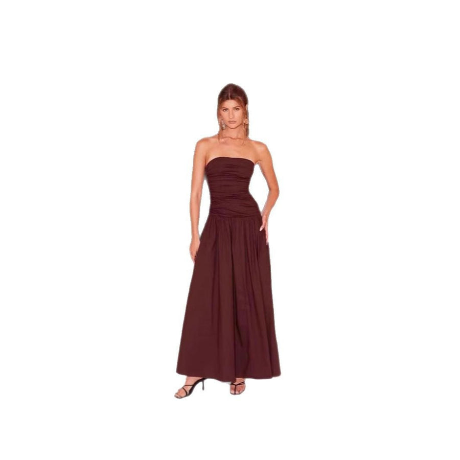Viveca Evening Dress in Dark Red
