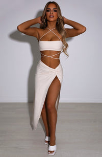 Courtney Maxi Skirt - Beige