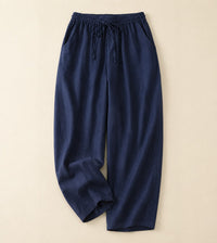 Vivo™ Relaxed Summer Pants in Navy Blue