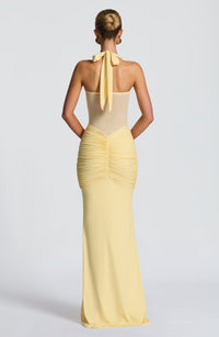 Zelie Maxi Dress – Lemon