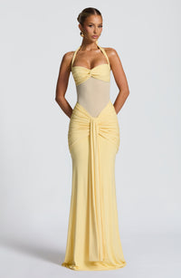 Zelie Maxi Dress – Lemon