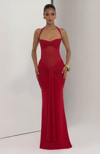 Zelie Maxi Dress – Red