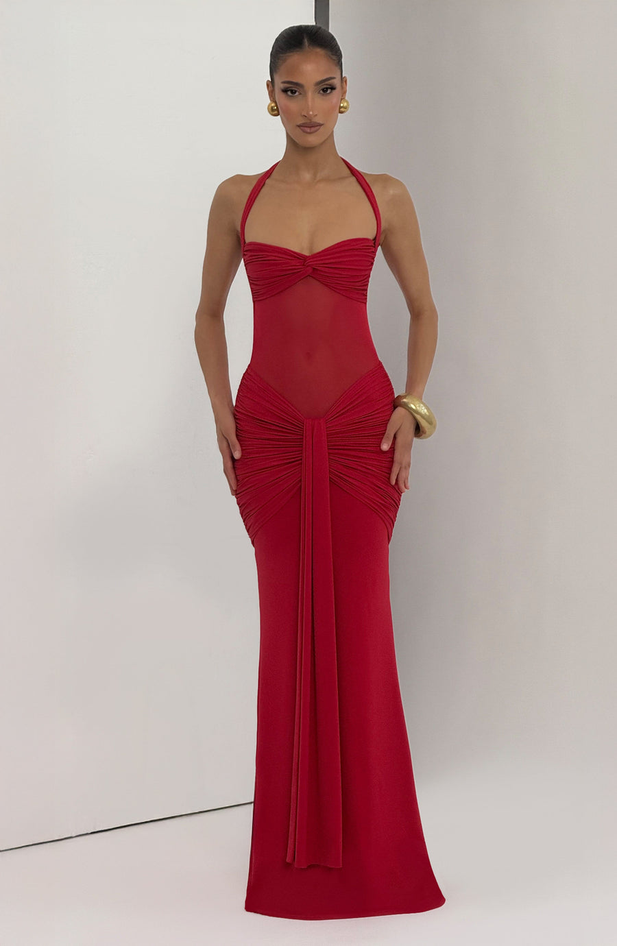 Zelie Maxi Dress – Red