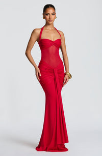 Zelie Maxi Dress – Red