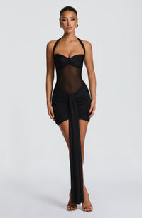 Zelie Mini Dress – Black