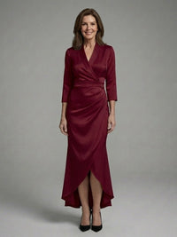 Vordaine Women's Wrap Midi Dress