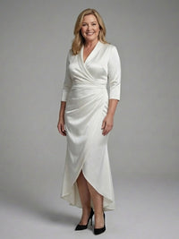 Vordaine Women's Wrap Midi Dress