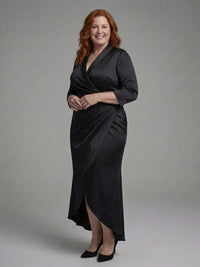 Vordaine Women's Wrap Midi Dress
