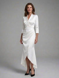 Vordaine Women's Wrap Midi Dress
