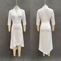 Vordaine Women's Wrap Midi Dress in White