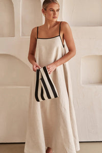 Vorrindel Women's Linen Summer Maxi Dress in Cream