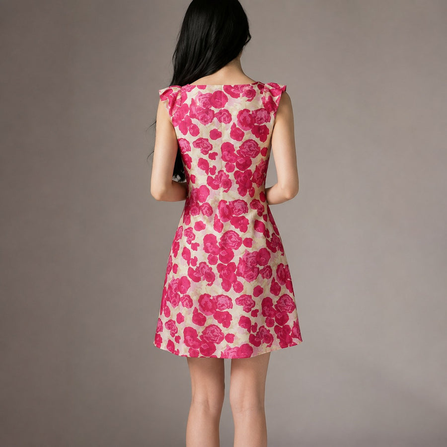 Vosswyn Women's Floral Mini Dress in Floral