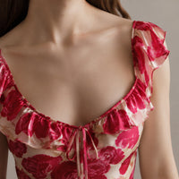 Vosswyn Women's Floral Mini Dress in Floral