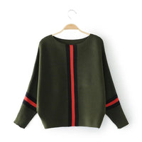 Wanda Casual Knit Sweater in Fir Green
