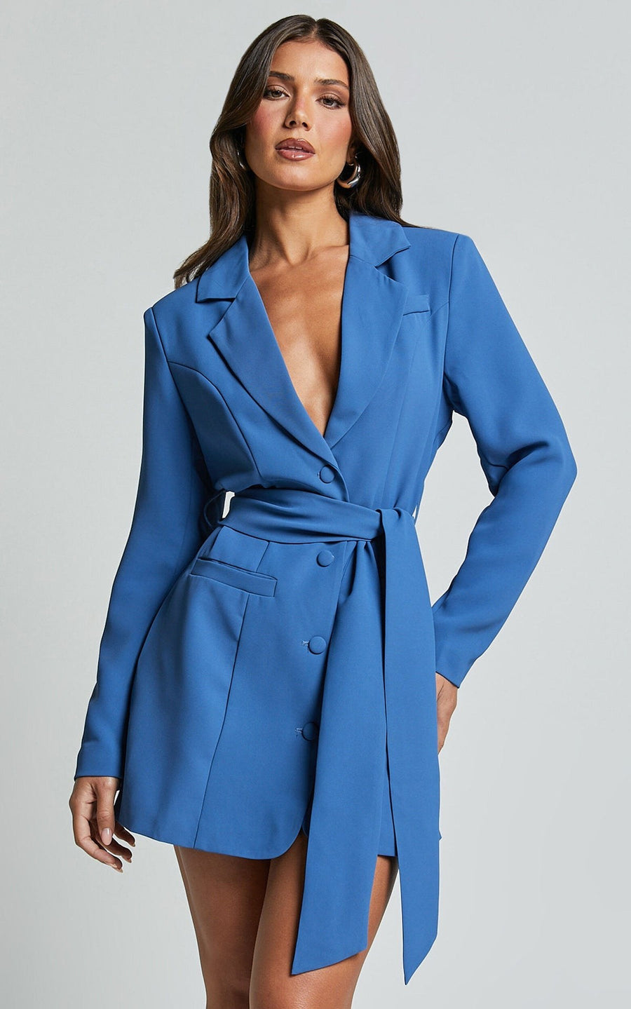 Wanda Elegant Dress in Blue