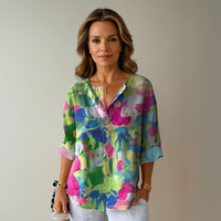 Arlene | Chic Floral Print Blouse