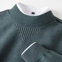 Wellington Textured Knit Sweater in Sea Foam