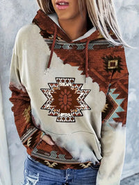Wessel Casual Sweater with Hood in Brown