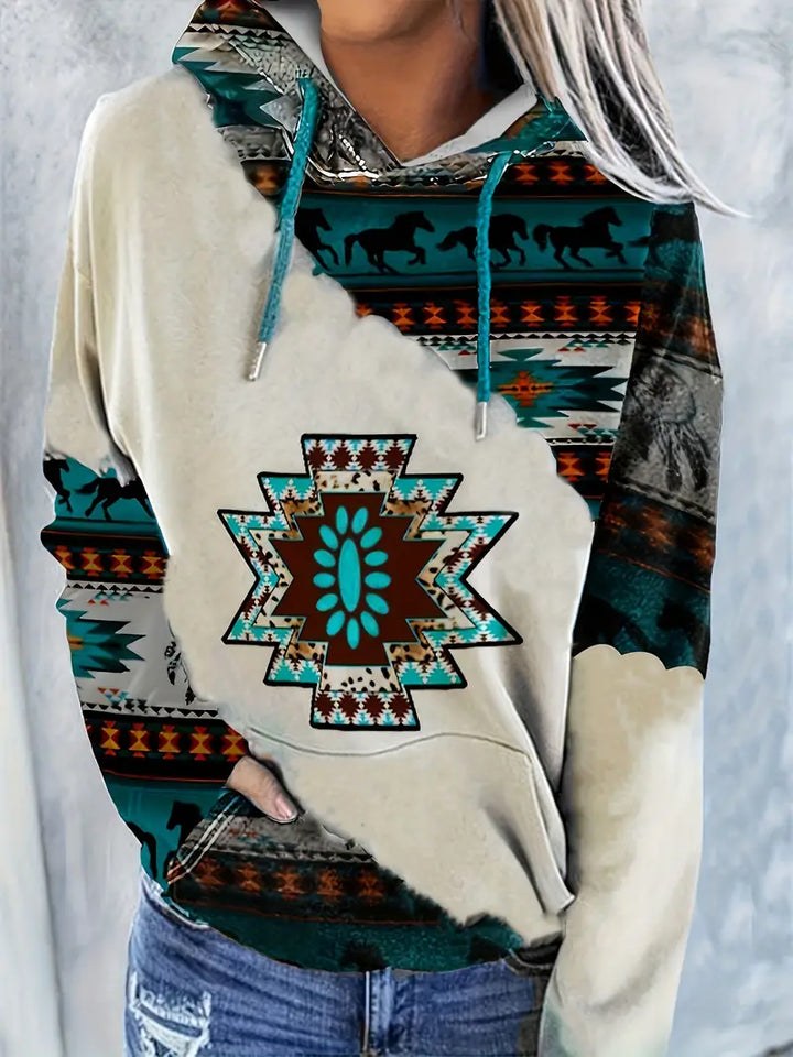 Wessel Casual Sweater with Hood in White