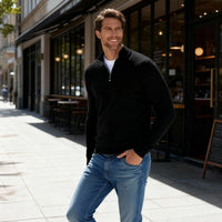Wessel Knit Sweater in Black
