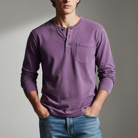 Westmont Henley Shirt in Lavender