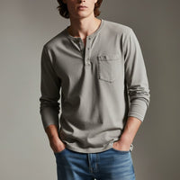 Westmont Henley Shirt in Light Gray